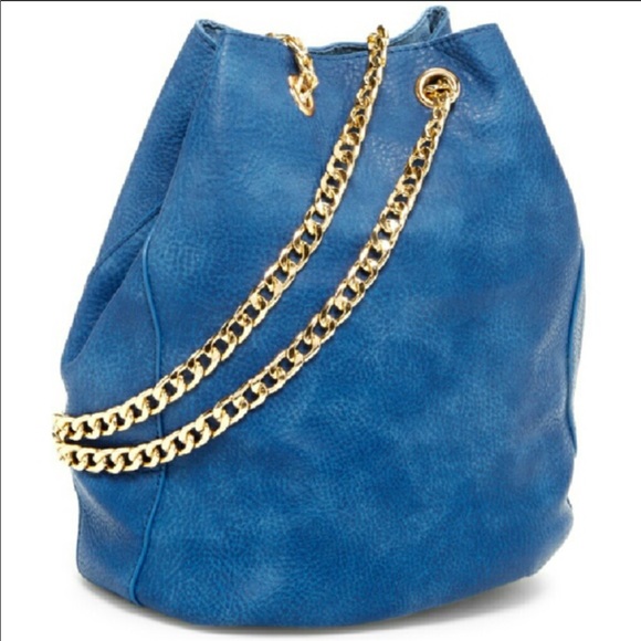 Last 1! Boutique-Pink Haley Blue Maisie Bucket Bag - Picture 3 of 5